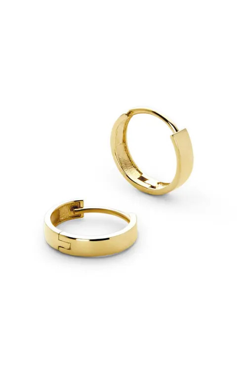 Ana Luisa Gold Huggie Hoop Earrings - Gold Bold Hoops at Nordstrom, Size Small | Nordstrom