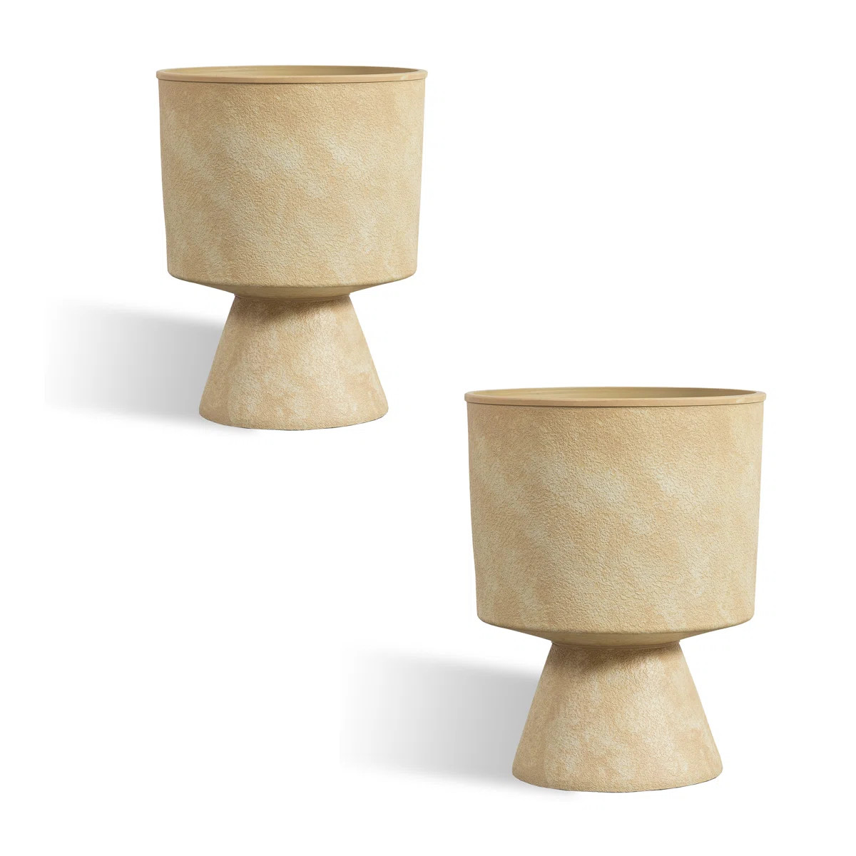 20.3 Inch Tall PE Cup-Shaped Planter Pots (Set of 2) | Wayfair North America
