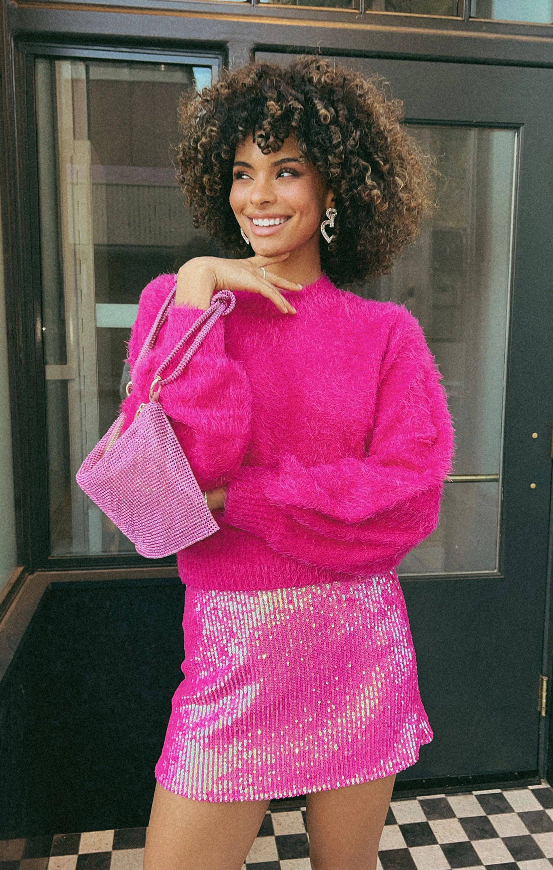 Vienna Sweater ~ Hot Pink Knit | Show Me Your Mumu