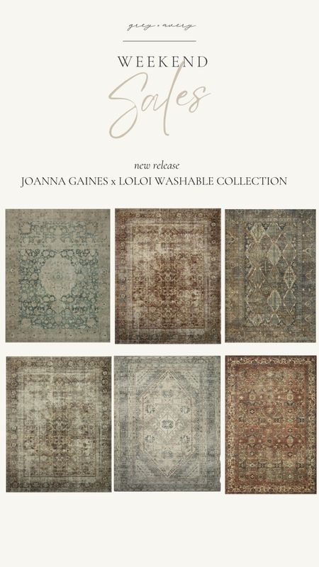 NEW: washable rugs from Joanna Gaines x Loloi. Currently on sale.

#LTKhome #LTKsalealert