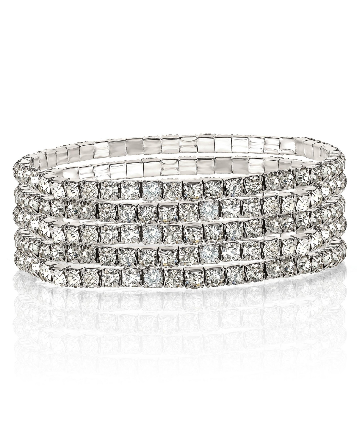 Jessica Simpson 5-Piece Rhinestone Bracelet Set - Gold | Macy's