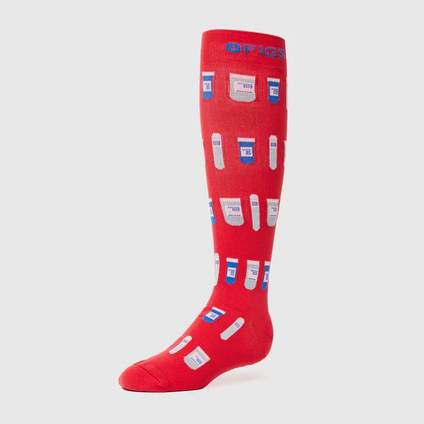 Women’s Bottle Service Compression Socks - Neon Red · FIGS | FIGS
