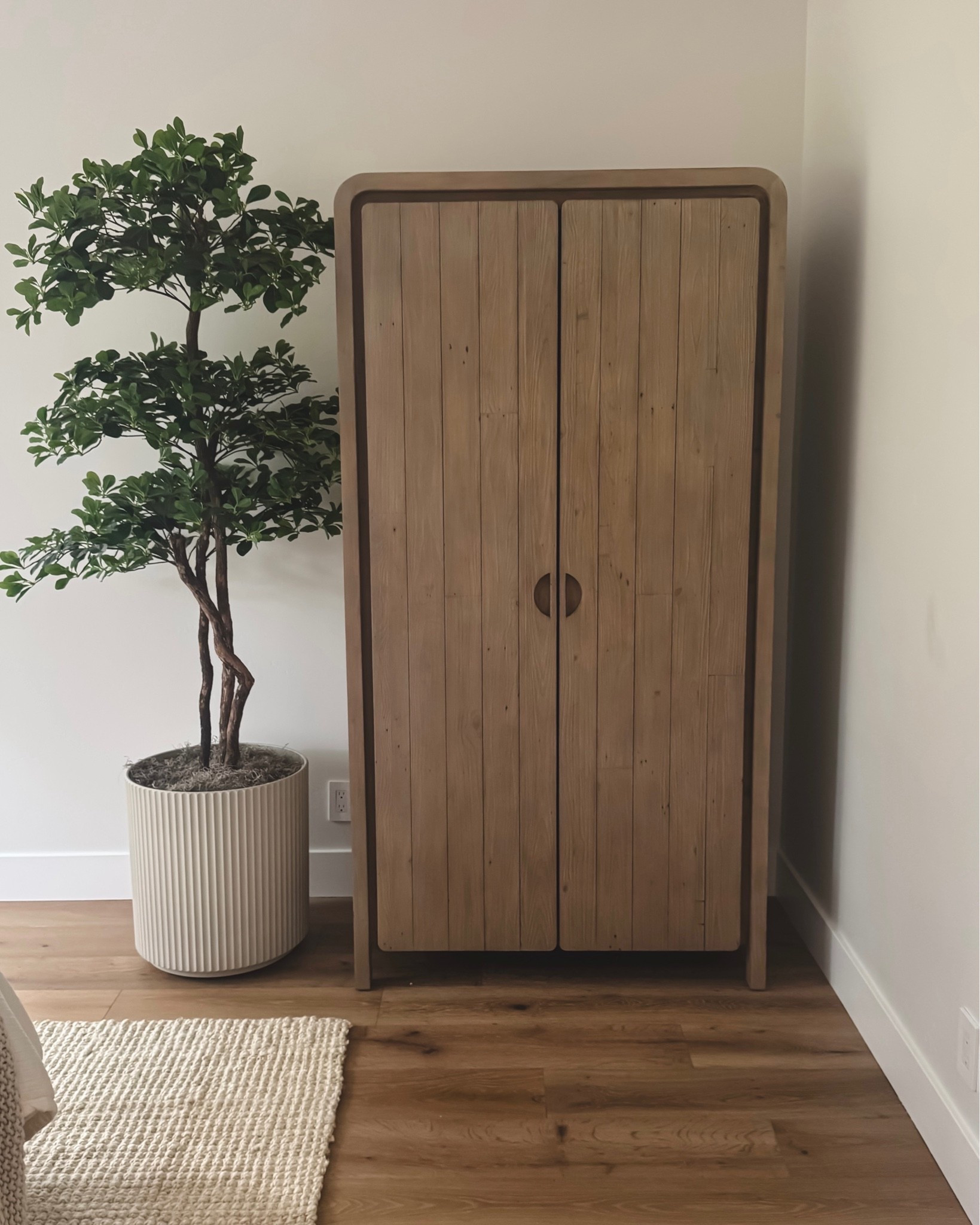 Bedroom armoire 
Faux plant
Home decor
Neutral home decor 
Modern home decor

#LTKHome #LTKSeasonal #LTKmomlife