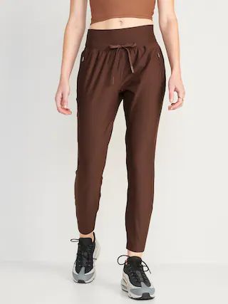 High-Waisted PowerSoft Zip Jogger Pants for Women | Old Navy (US)