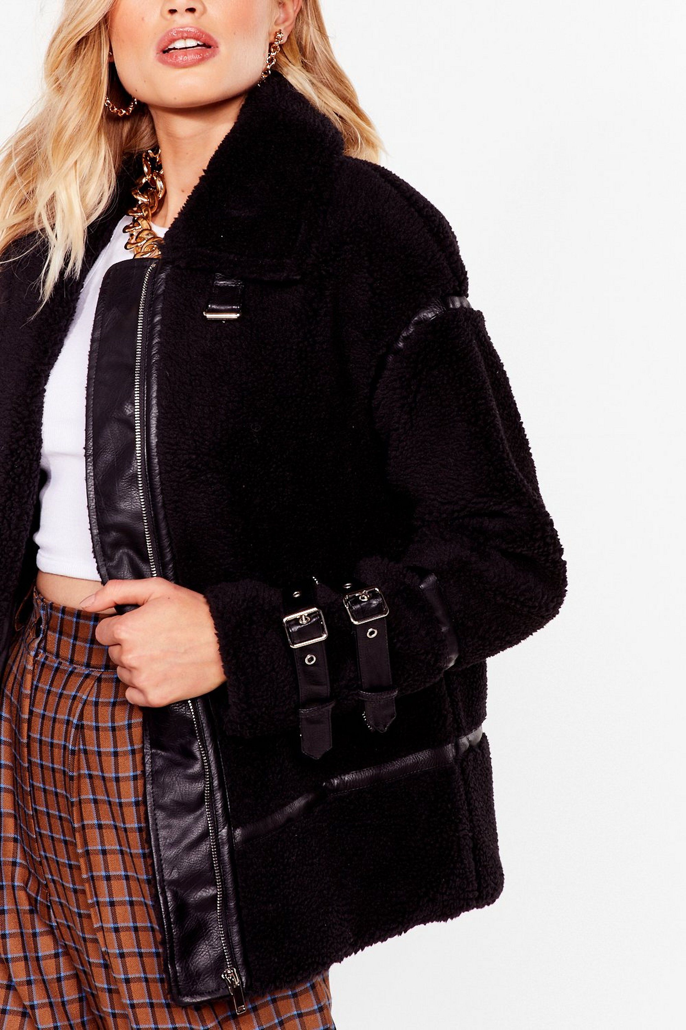 Faux Fur-get What They Said Aviator Jacket | NastyGal (US & CA)