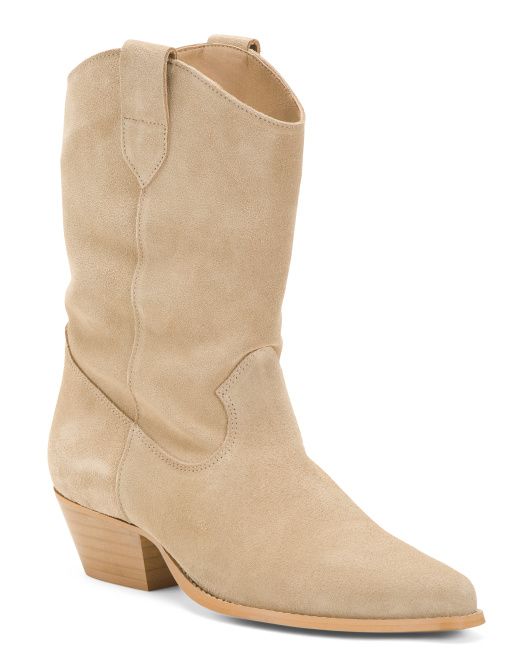 Suede Western Booties | TJ Maxx