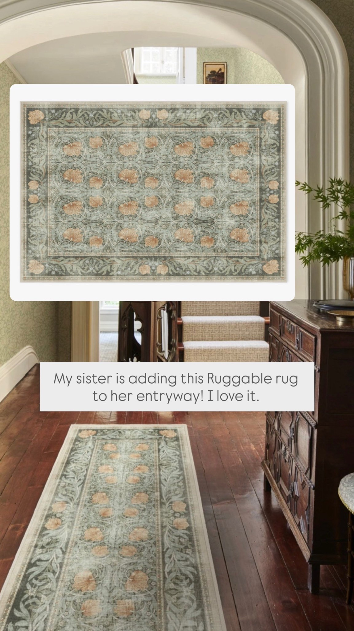 How pretty is this Ruggable rug?! Totally machine washabke and featuring one of my favorite wallpaper designs 🙌🏻

#LTKSeasonal #LTKHome