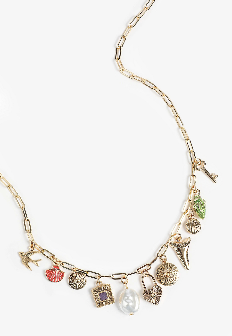 Getaway Charm Necklace | Maurices