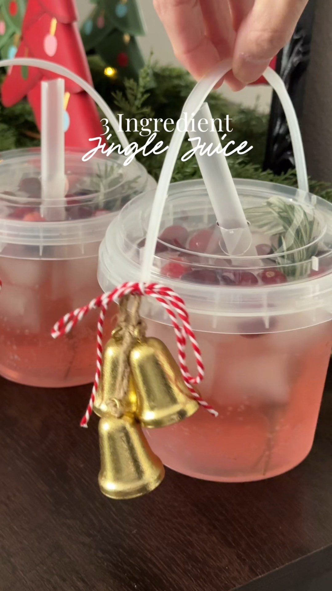 Cheers to the Christmas Countdown 🎄
If you need a delicious and festive cocktail idea, this Jingle Juice is so good and it’s made with only three ingredients! And YES….. It Jingles! 🔔🔔🔔

I keep seeing these boozy buckets and had  to make them! Such a fun way to enjoy your cocktail or mocktail! 

Jingle Juice Recipe 
2 ounces of Whipped Vodka
4 ounces of Cherry 7-Up
6 ounces of Rose 
Serve over ice and add rosemary and cranberries for the cutest festive flare! 


#LTKSeasonal #LTKHoliday #LTKHome