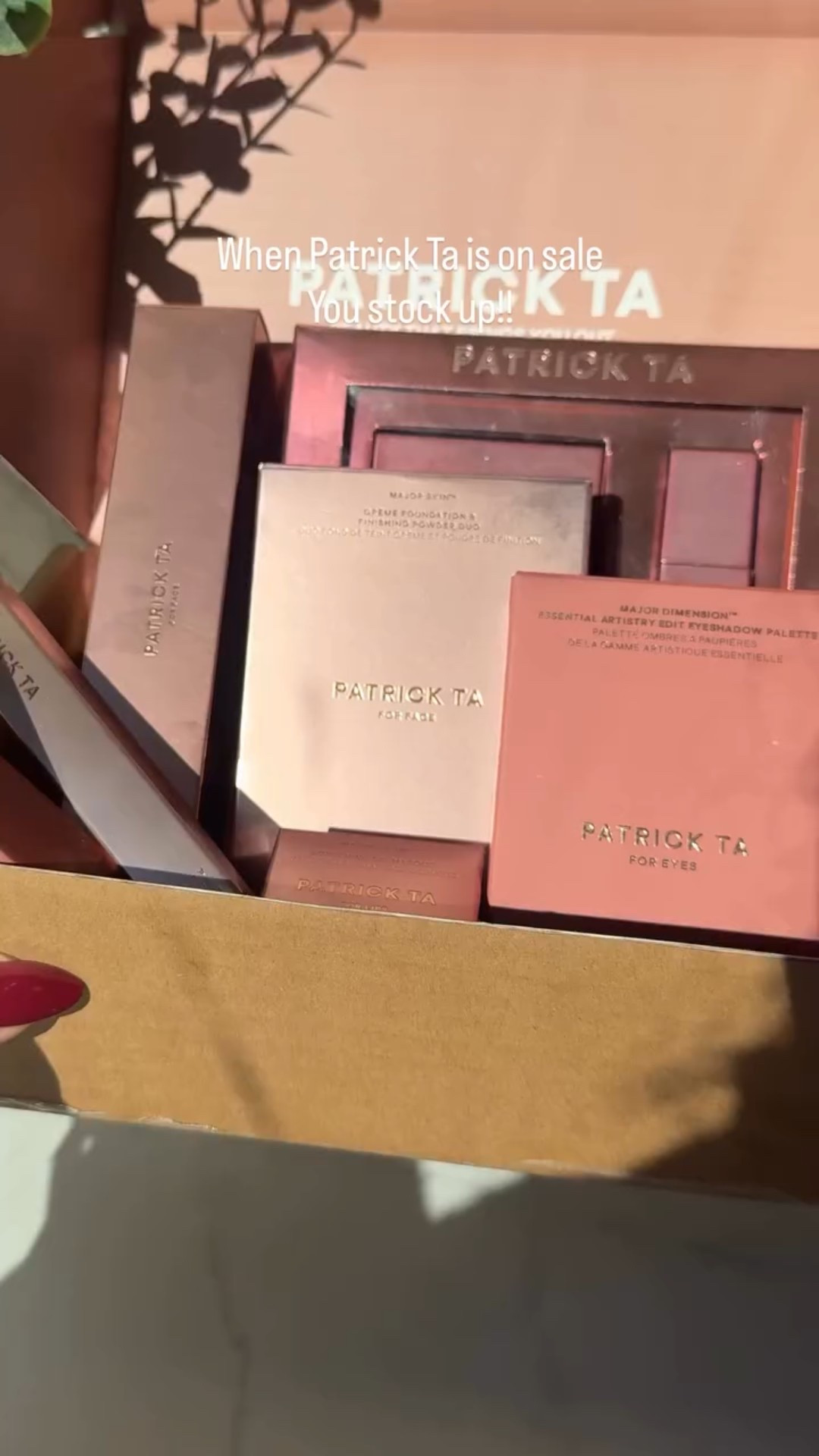 We love a good sale and @patricktabeauty never disappoints!! #beauty #makeup #haul #makeuphaul #skincare #patrickta #patricktablush #patricktabeauty #blackfridaysale #blackfridayhaul