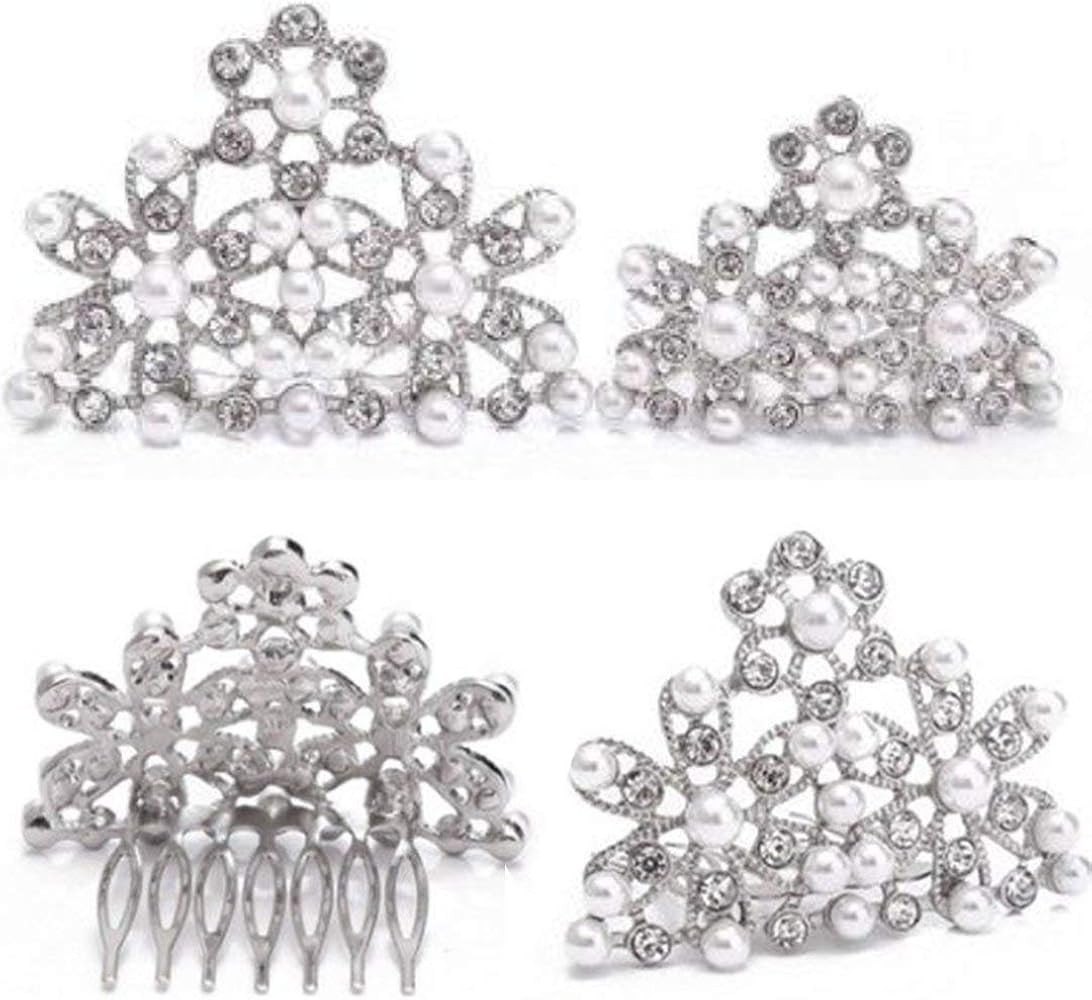 Adult Pearl Tiara Hair Piece for Girls | Inspired by Breakfast at Tiffany's | Amazon (US)