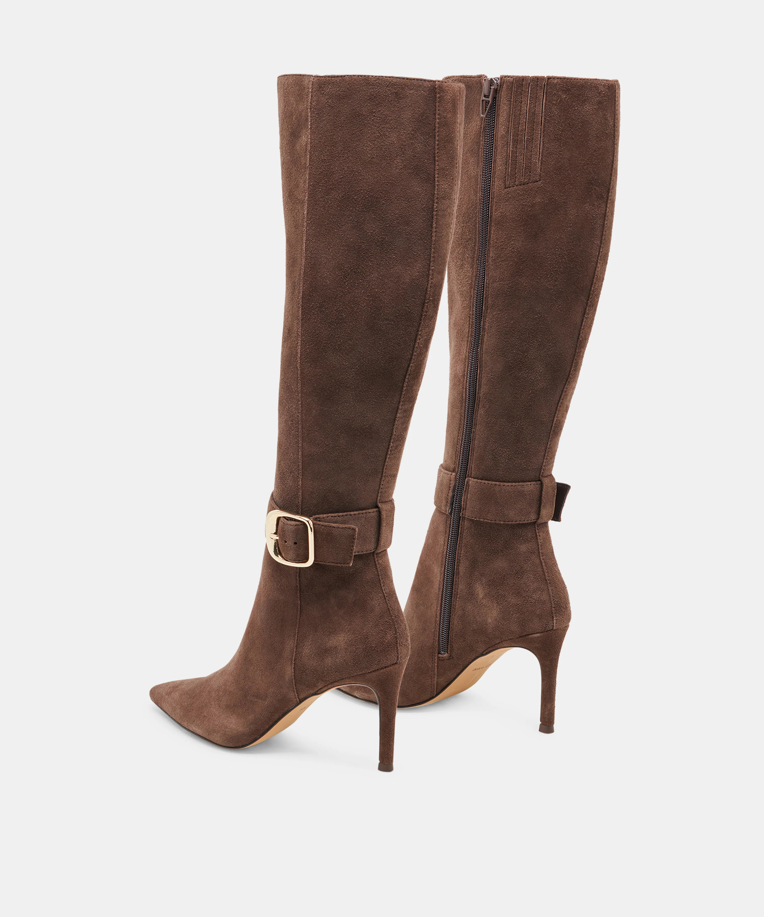 KINZY BOOTS DK BROWN SUEDE | DolceVita.com