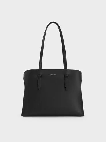 Allyn Elongated-Handle Tote Bag
    
         - Noir | Charles & Keith UK