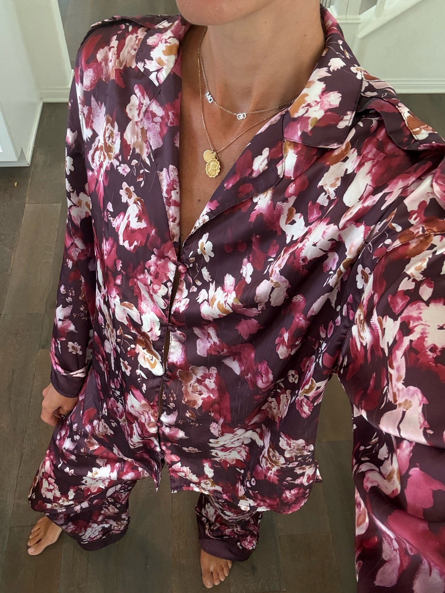 Still one of my fave Amazon purchases 💗 Free People lookalike pajamas that are 1/3 of the price! wearing a size small. They are a silky material and really comfy! They come in a bunch of colors and patterns. 

Amazon, Free People lookalike, pajamas, womens pajamas, morning routine, self care, silk pajamas, nighttime routine

#LTKmorningroutine #LTKmomlife #LTKootd