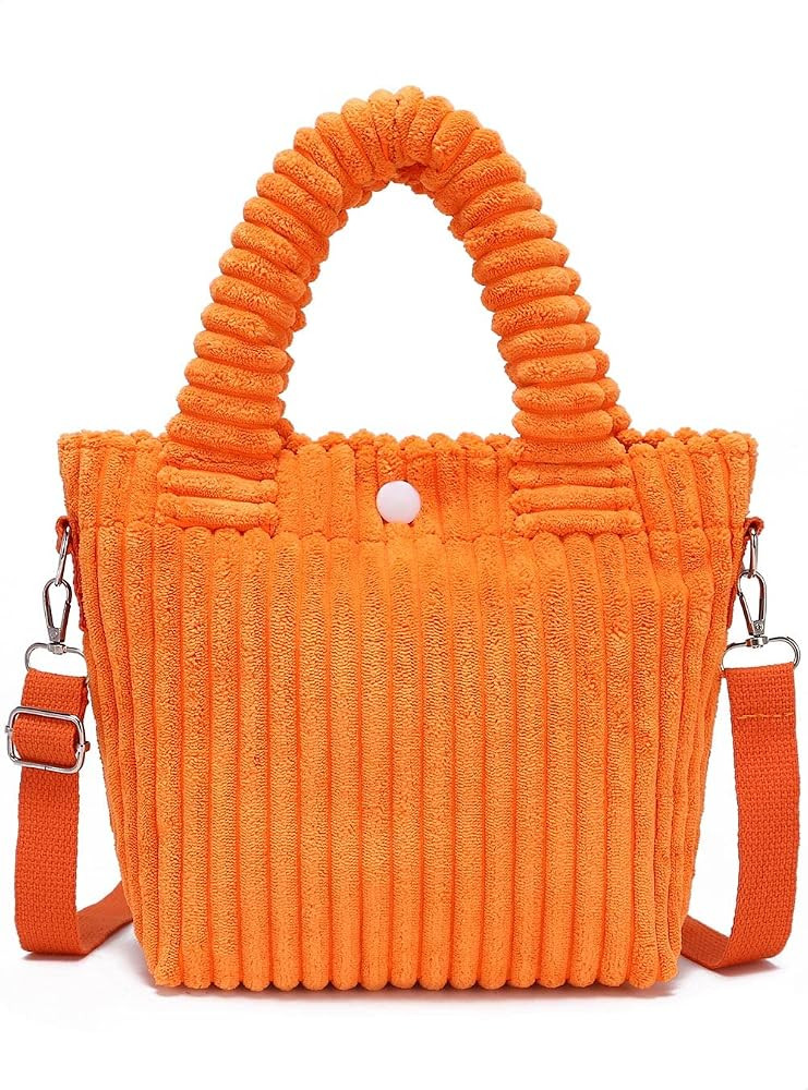 YIKOEE Mini Corduroy Tote Bag for Women Cute Small Tote Bags | Amazon (US)