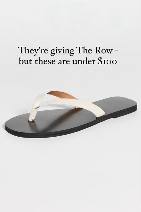 These sandals look like The Row, but they are under $100 and 20% off in the LTK app! 

#LTKfindsunder100 #LTKsalealert
