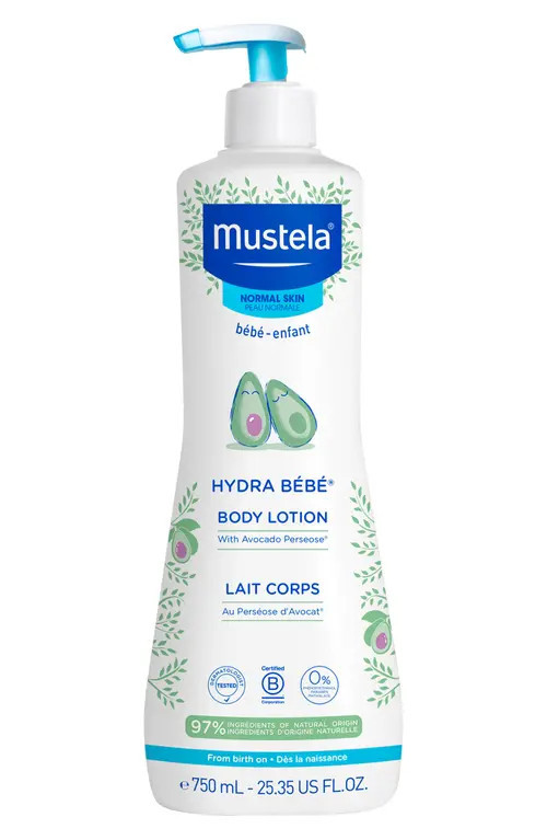 Mustela® Hydra Bébé® Body Lotion with Avocado Perseose in White at Nordstrom, Size 10.1 Oz | Nordstrom