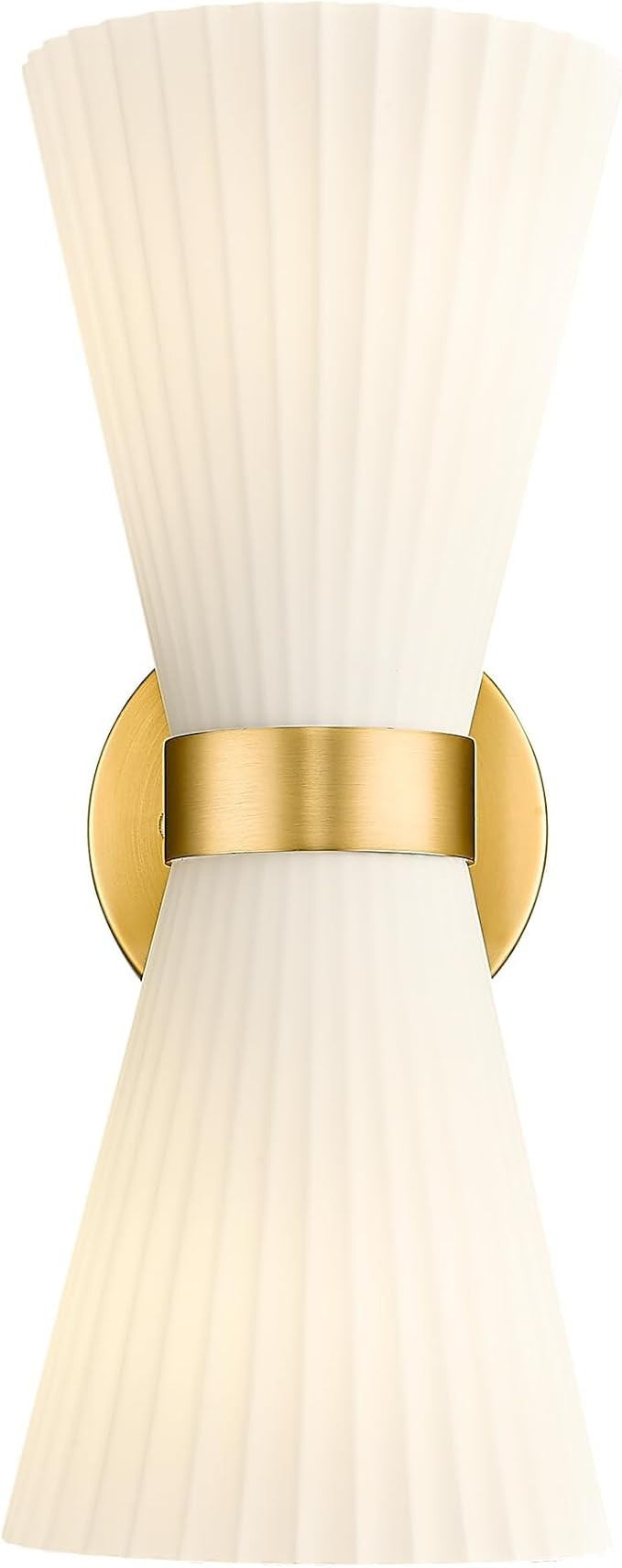 Gold Sconce Wall Lighting, HWH Single Wall Vanity Light Fixture Brushed Gold Wall Sconce Lamp, Mo... | Amazon (US)