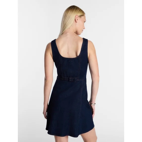 Kacey Lee Women's Denim Mini Dress, Sizes XS-XXL | Walmart (US)