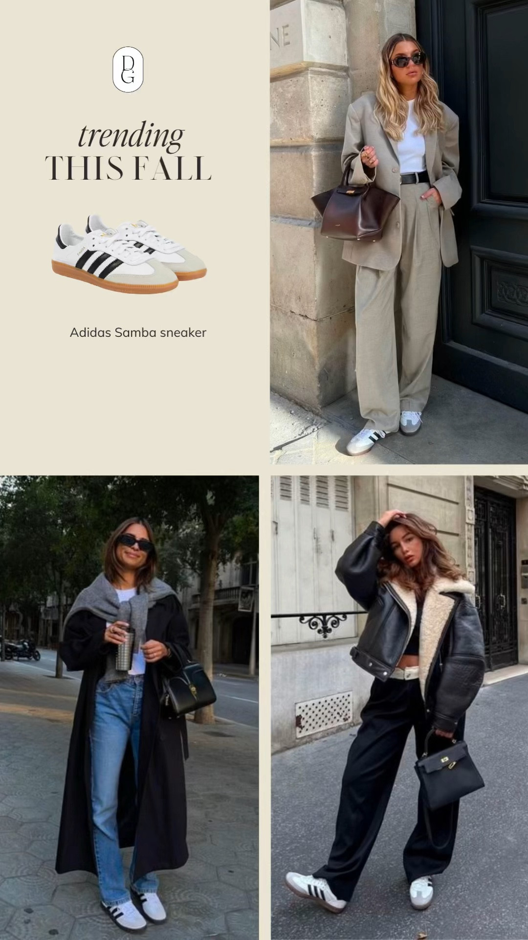 Adidas Samba Sneaker // Trending this Fall 🍁 

Fall 2023 trends, fall shoe trends, fall shoes, Adidas sambas, Adidas samba outfit, fall outfit ideas, early fall outfit ideas, fall trends 2023, fall sneakers, neutral fall outfit

#LTKstyletip #LTKshoecrush #LTKSeasonal
