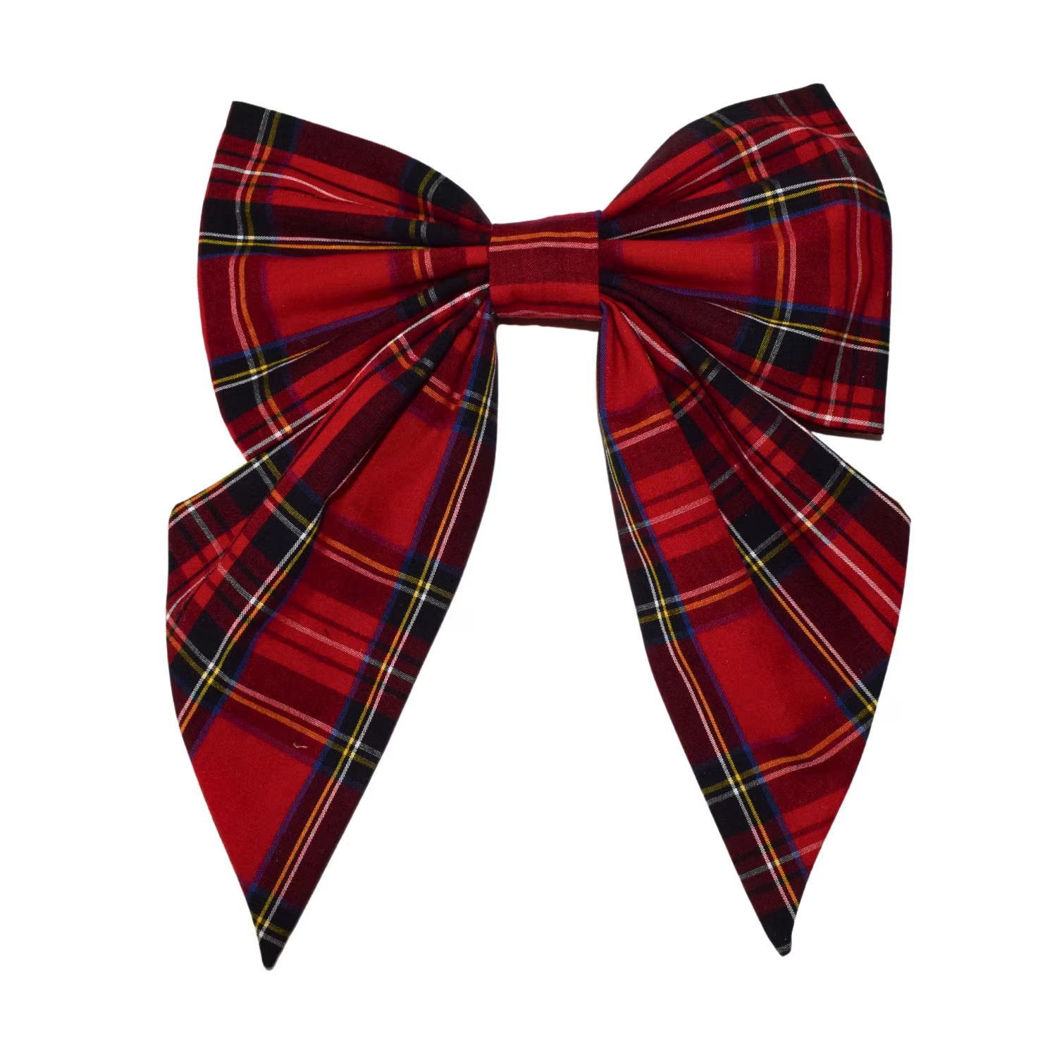 Hair Bow - Tartan - Red | Wolf & Badger