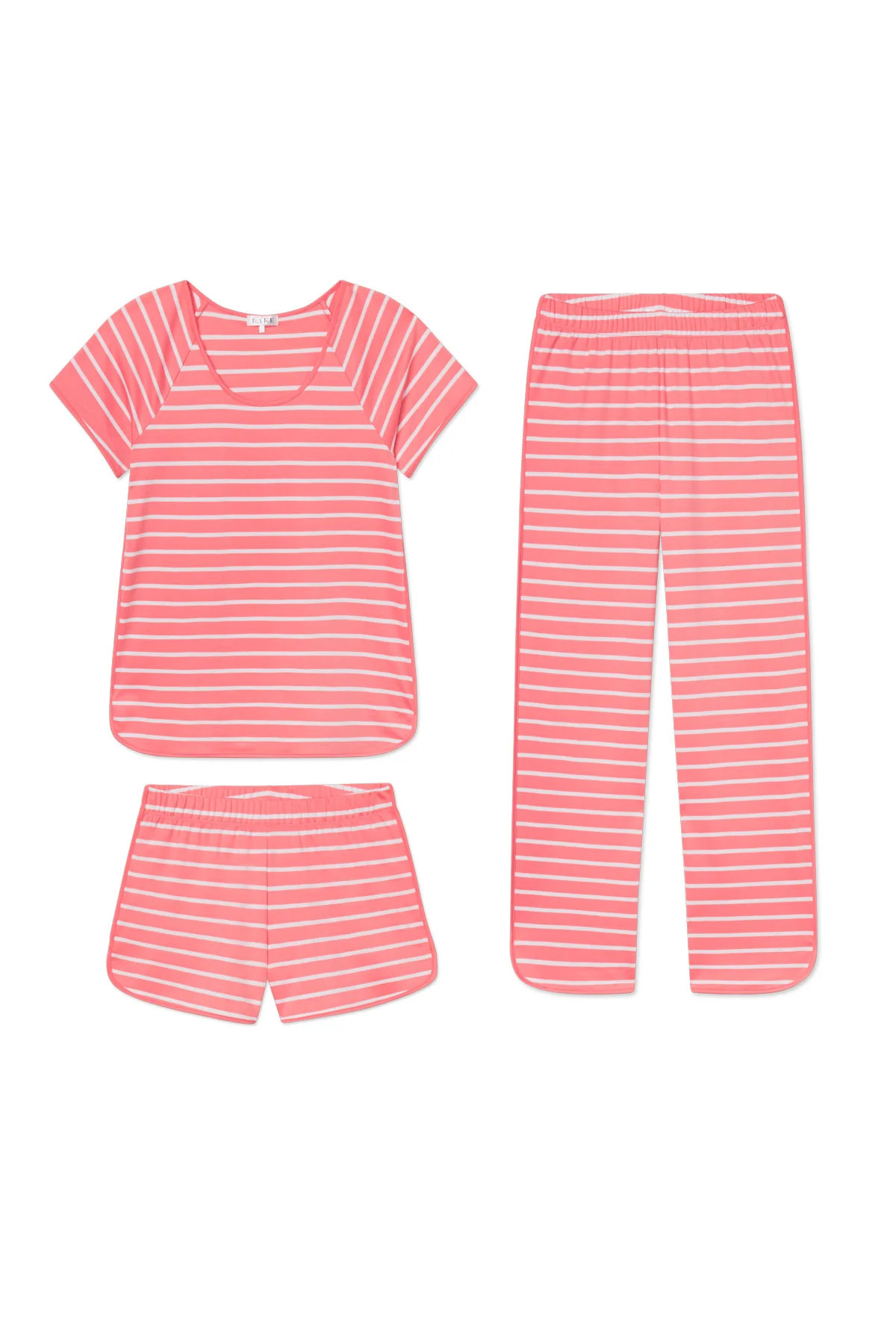 Pima Bundle in Gelato Inverse Anchor Stripe | Lake Pajamas