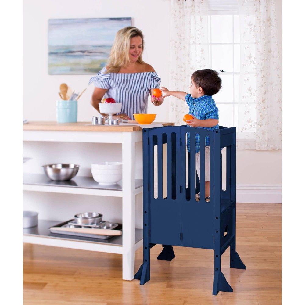 Kids Contemporary Kitchen Helper Royal Navy - Guidecraft | Target