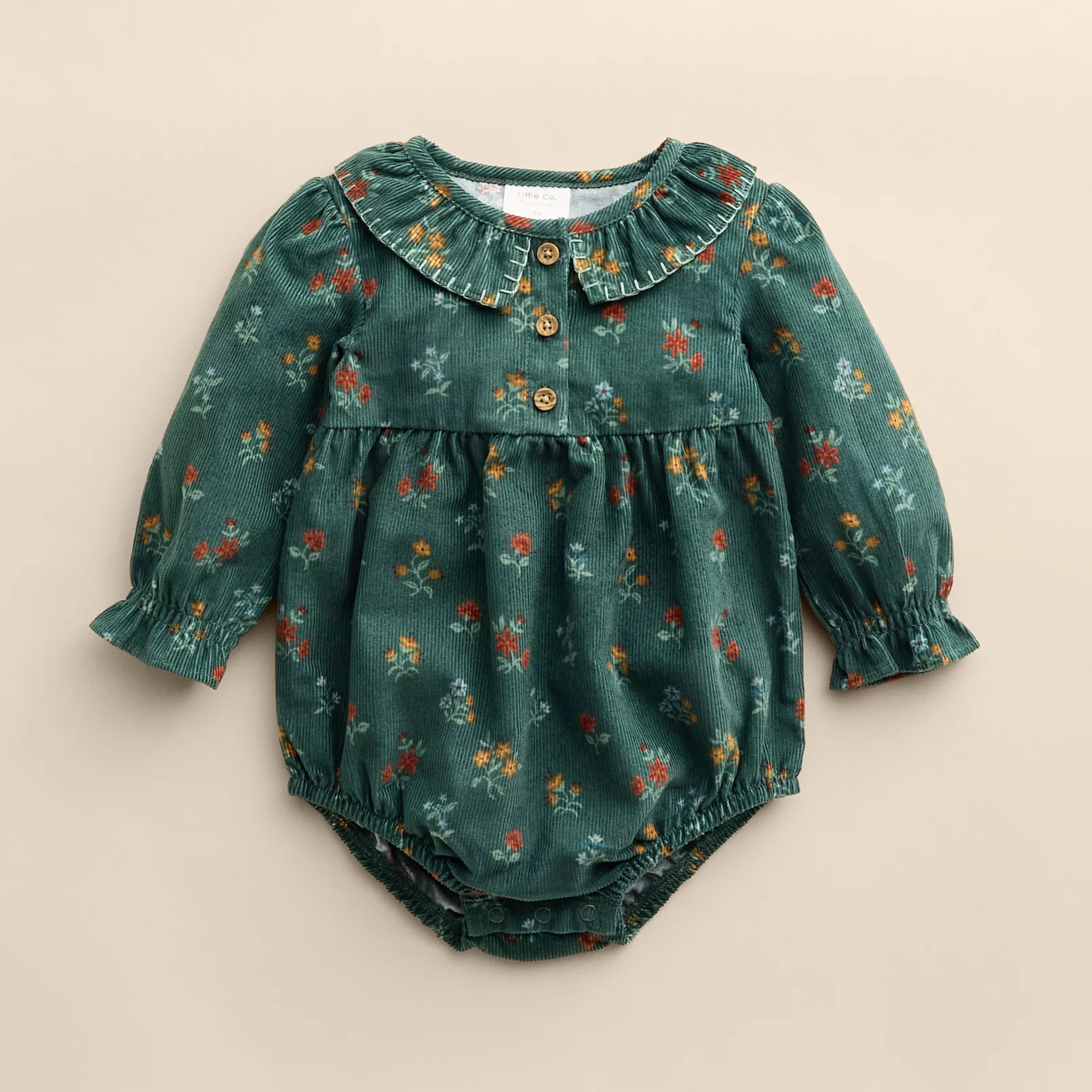 Baby Girl Little Co. by Lauren Conrad Flutter Collar Bubble Romper | Kohl's