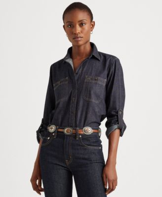 Lauren Ralph Lauren Denim Shirt  - Macy's | Macy's