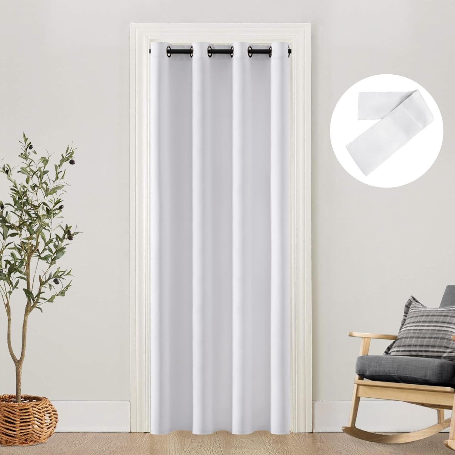 Door curtain, used as a grommet privacy curtain for living room, bedroom, bathroom door | Bed Bath & Beyond