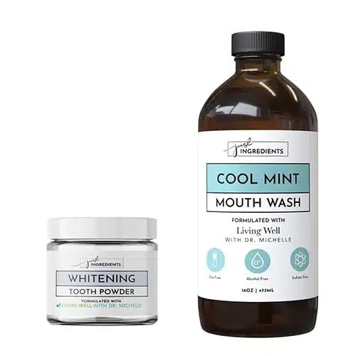 Remineralizing & Whitening Bundle | Hydroxyapatite Tooth Powder & Cool Mint Mouthwash | Amazon (US)