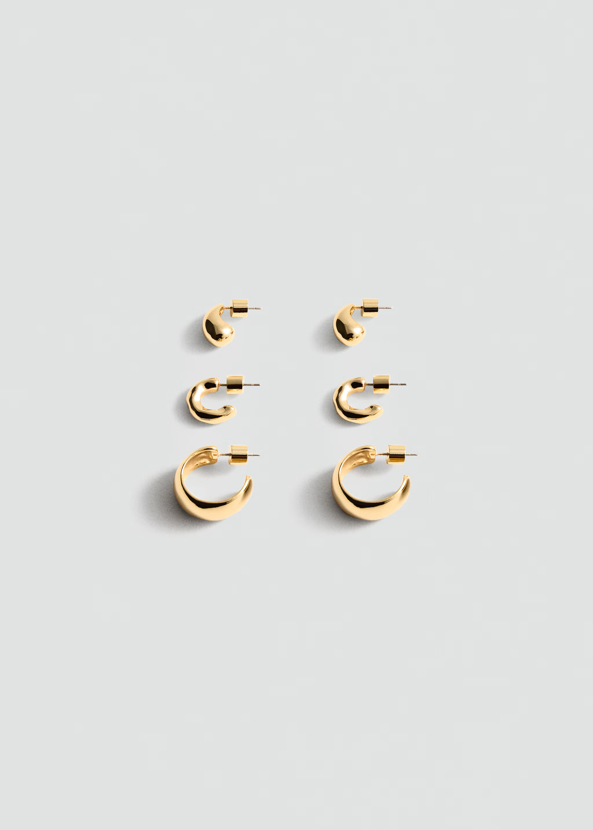 Set of hoop earrings - Women | MANGO United Kingdom | MANGO (UK)