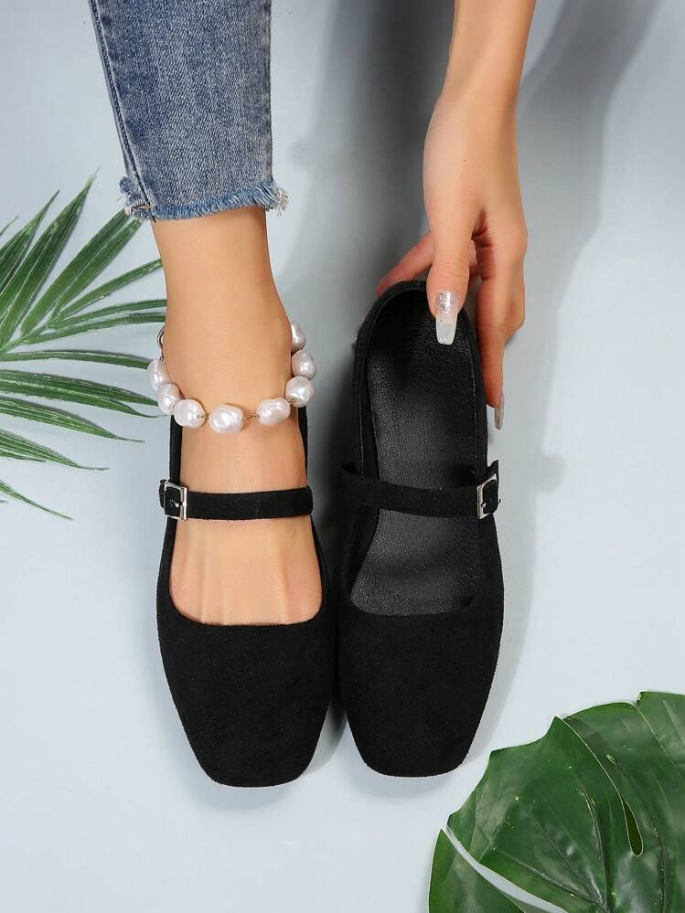 2025 Autumn French Vintage Flat Shoes With Ankle Strap Fairy Style Mary Jane Shoes Spring New Low... | SHEIN