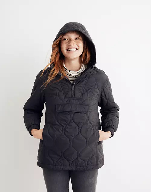 Quilted Packable Popover Puffer Jacket | Madewell