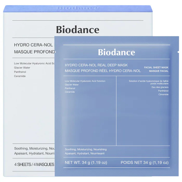 Hydro Cera-nol Real Deep Mask - 4 pack for Dryness Relief & Redness Soothing | Sephora (CA)