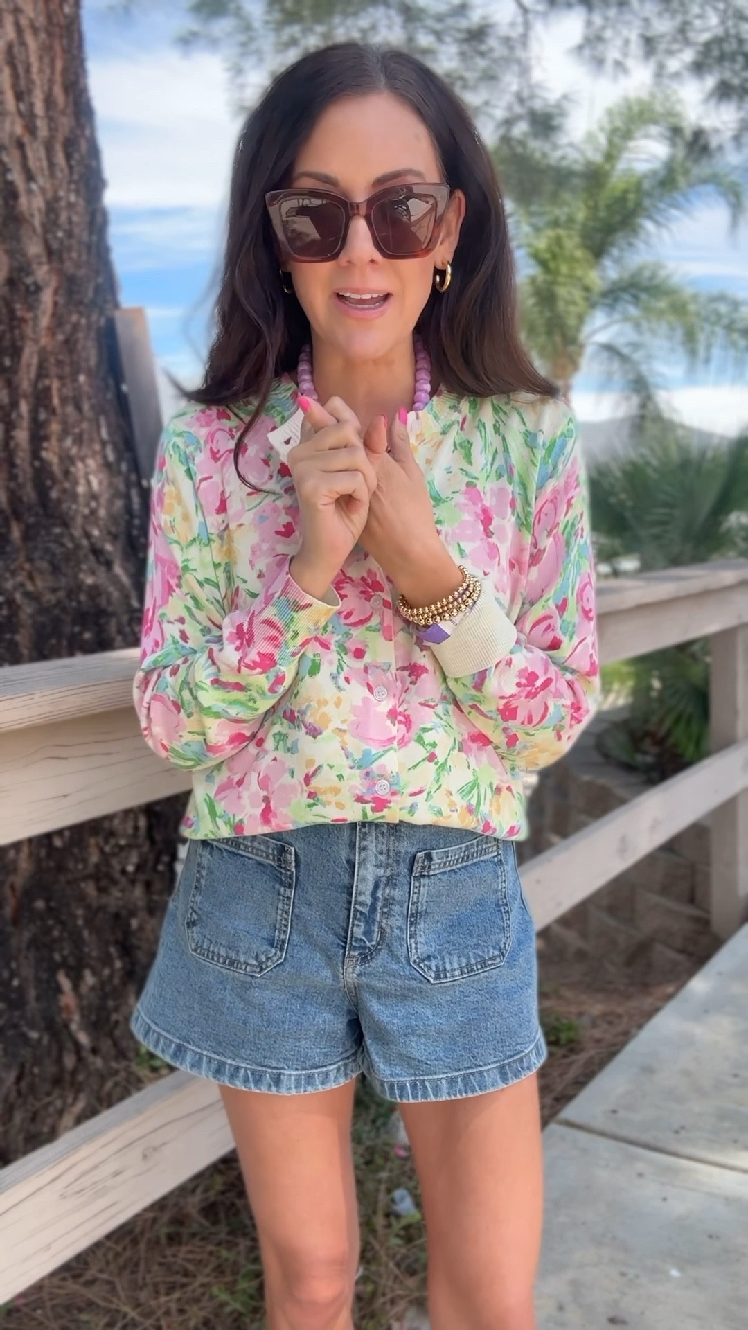 RESTOCKED! Walmart cardigan in the prettiest print😍 wearing a medium 

#LTKootd #LTKMothersDay #LTKSeasonal