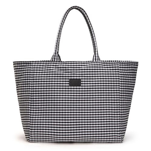 Montana West x Lee Extra Large Soft Cotton Tote Bag for Women Lightweight Bag Multipurpose Reusable Grocery for Travel, Shopping, Weekender, LEE64-001BK | Amazon (US)
