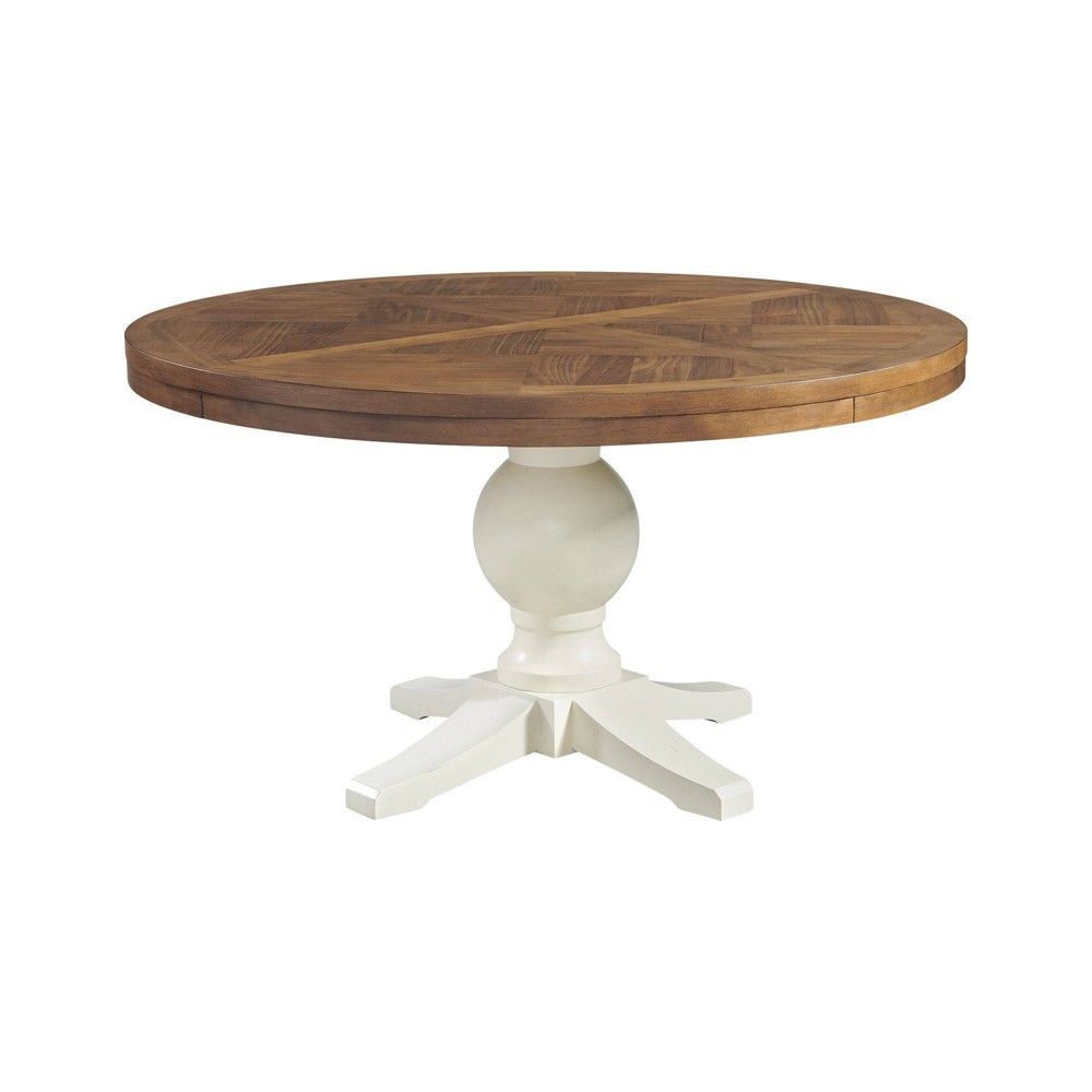 Barrett Round Standard Height Dining Table Natural/White - Picket House Furnishings | Target