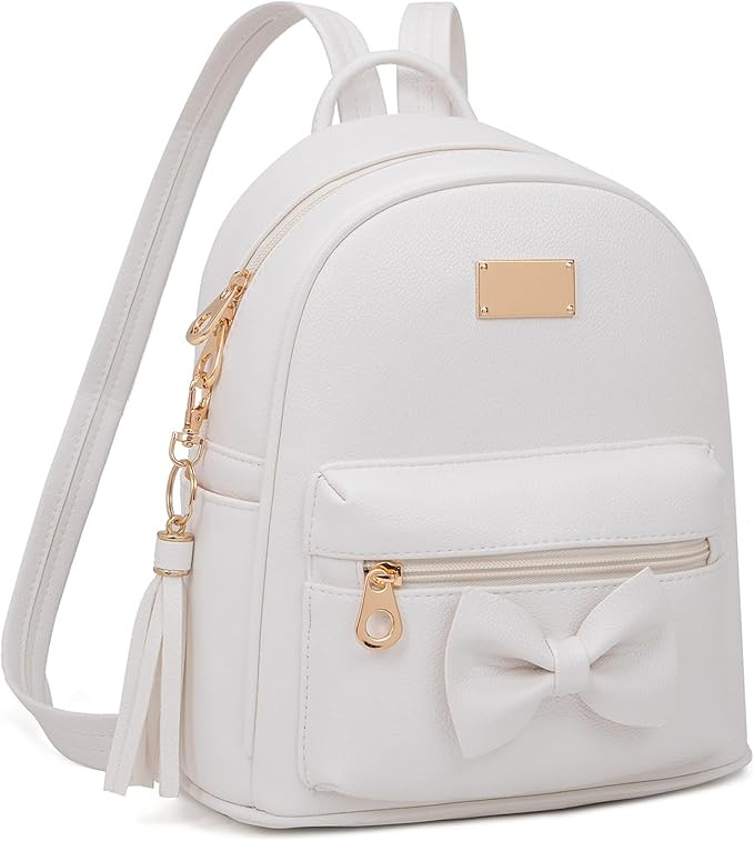 Backpack Purse for Women Girls Kids Mini Backpack for School Lightweight Waterproof PU Leather Ba... | Amazon (US)