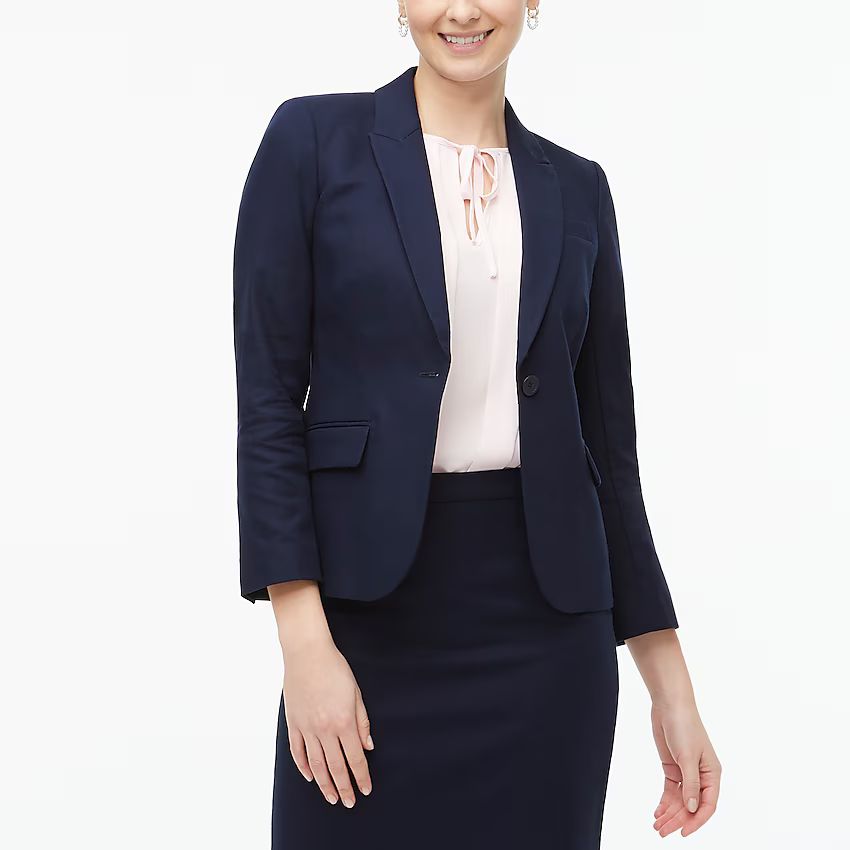 Cotton work blazer | J.Crew Factory