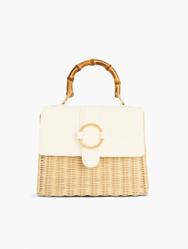 Bamboo Handle Wicker Bag | Talbots