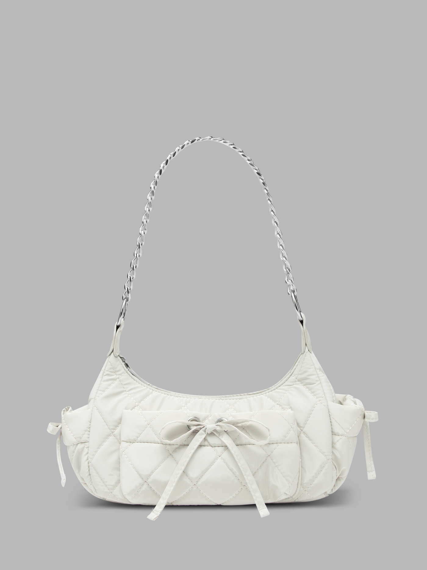 BOWKNOT QUILTED SHOULDER BAG | Cider