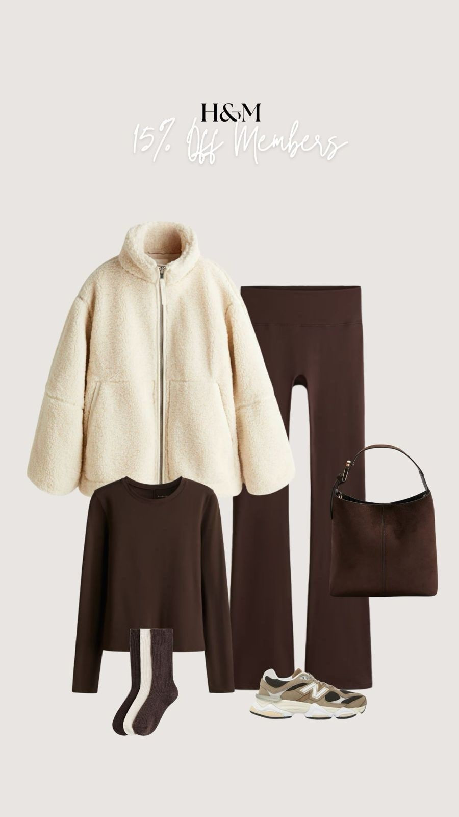 H&M 15% off for Members Today! 🤎

Autumn Style, Mums on the Go, Outfit for Mums, School Run, Autumn Staples, Flared Brown Leggings, Teddy Jacket

#LTKautumn #LTKuk #LTKwinter