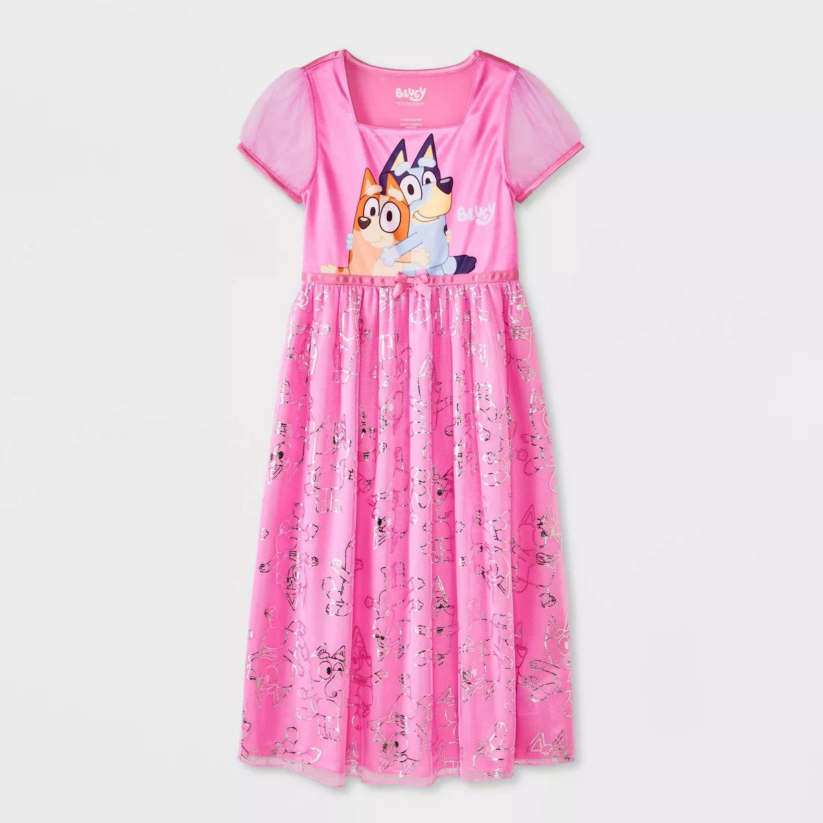 Girls' Bluey Fantasy NightGown - Pink | Target