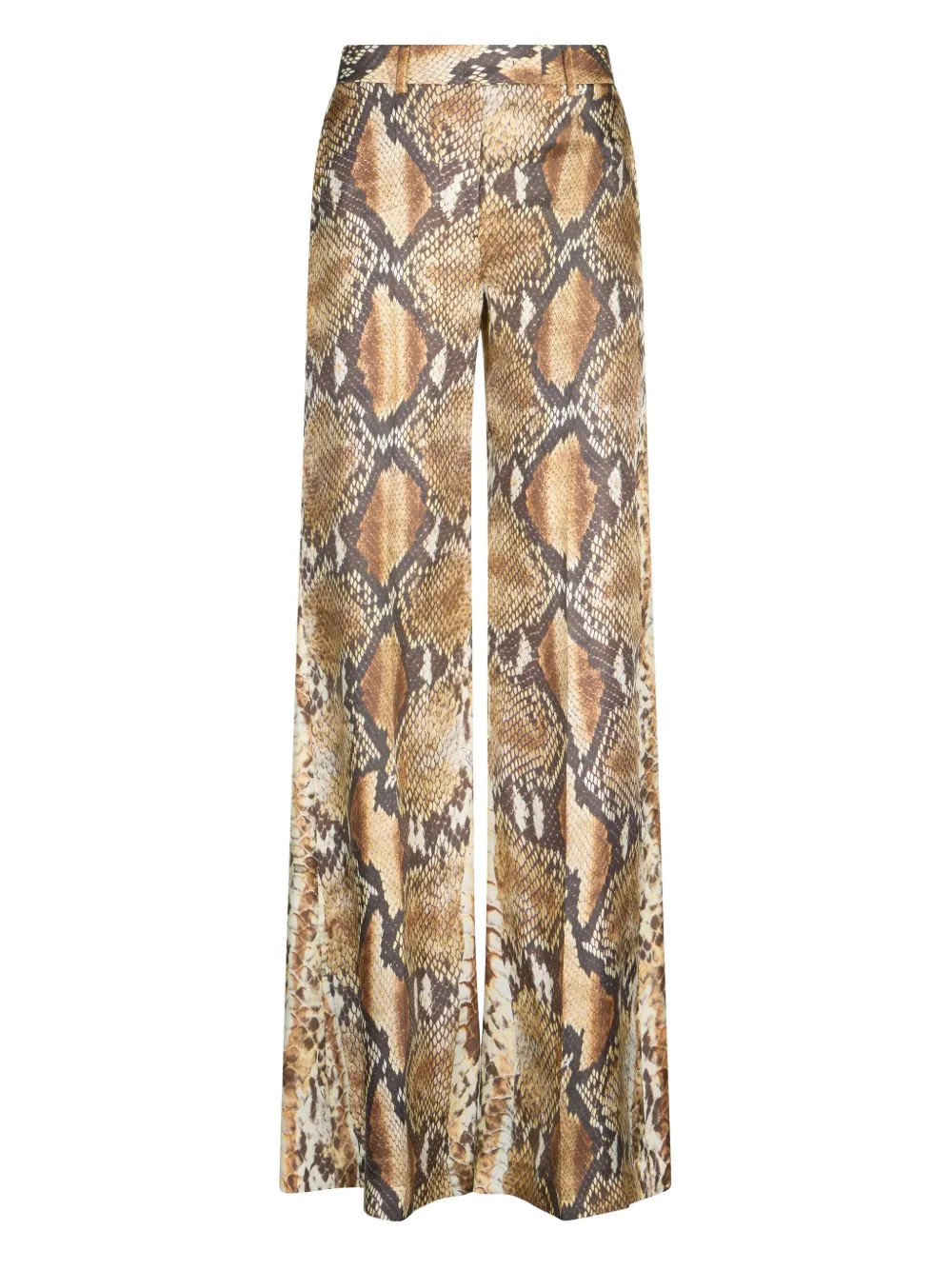 Roberto Cavalli snakeskin-print trousers - Brown | Farfetch Global