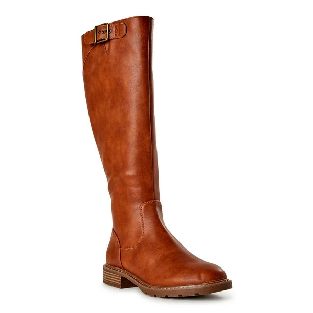 Time and Tru Women's Tall Riding Boots - Walmart.com | Walmart (US)