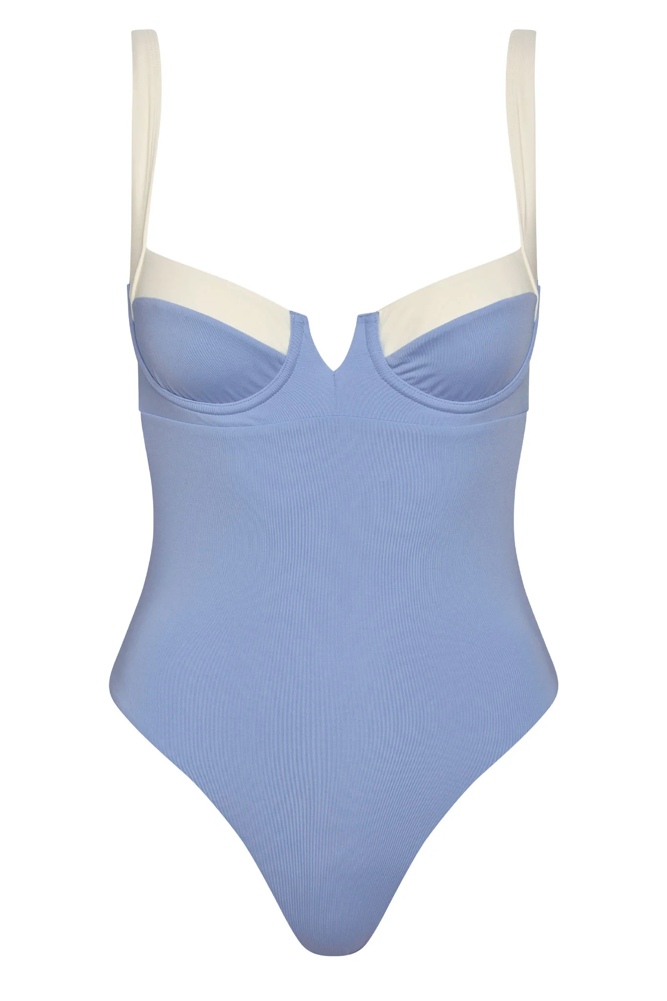 Clovelly One Piece - Azure/Ivory | Monday Swimwear