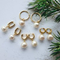 Baroque Pearl Earrings, Drop Bridesmaid Gift | Etsy (US)