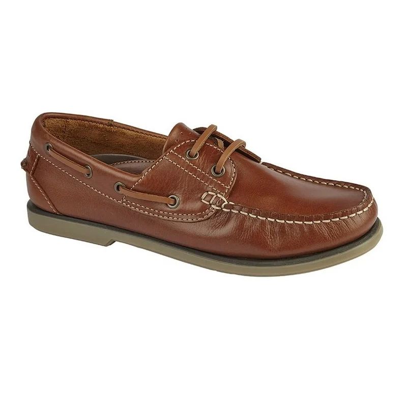 Dek Dek Mens Moccasin Boat Shoes (Light Tan Leather) - Brown - 11 | Verishop