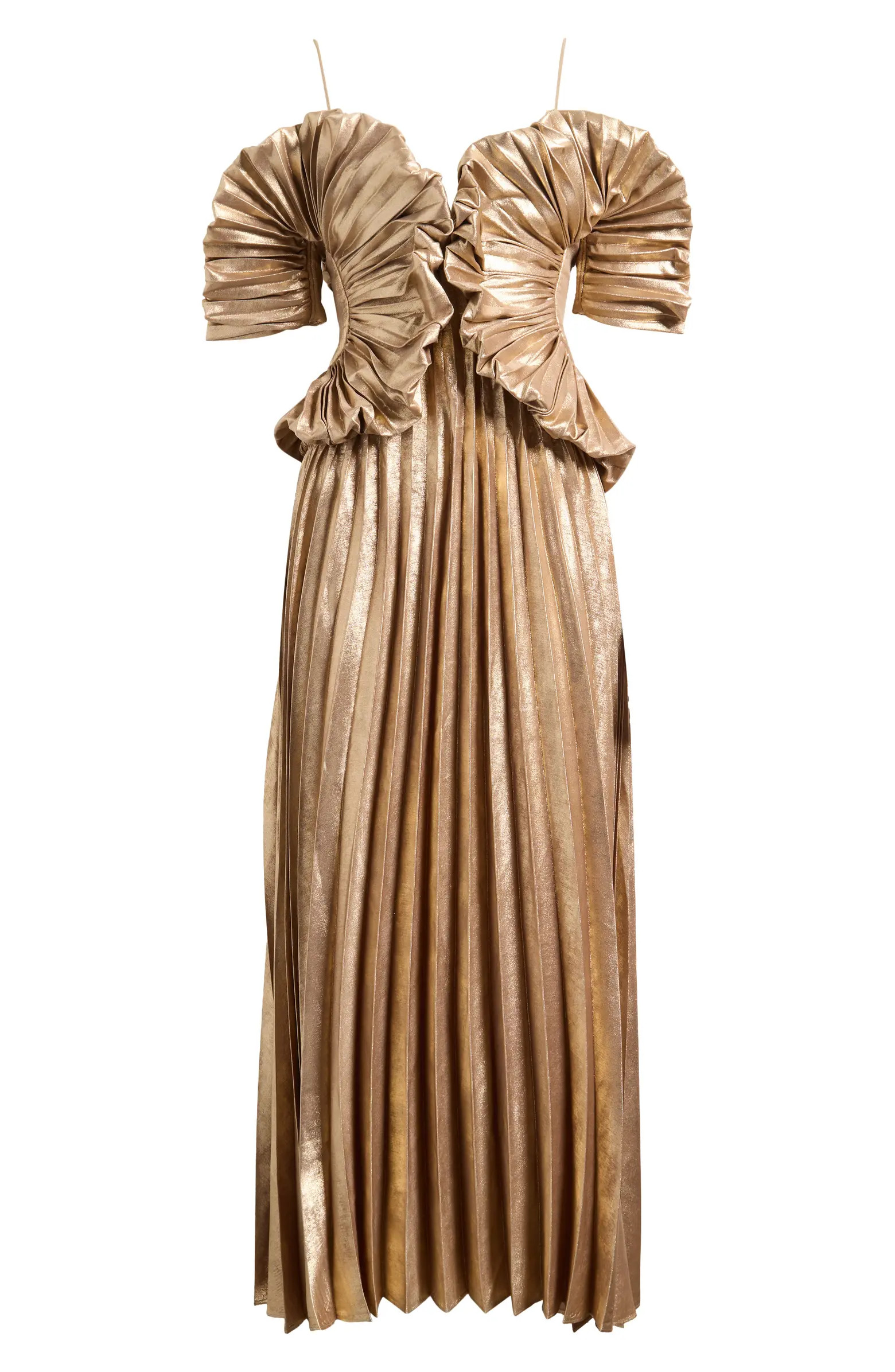 Acler Hillsome Pleated Off the Shoulder Gown | Nordstrom | Nordstrom
